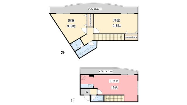 ヴィベール磯部の間取り