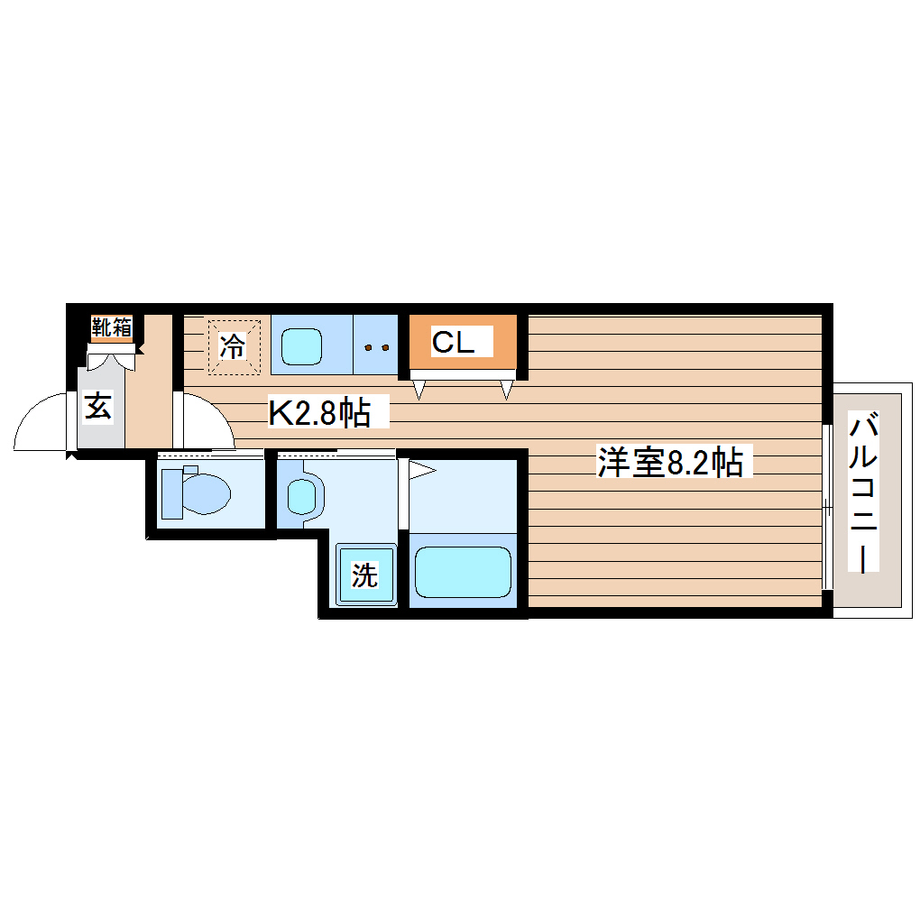 クラウディア人来田の間取り