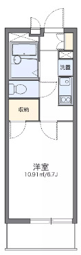 レオパレスシルフィードの間取り