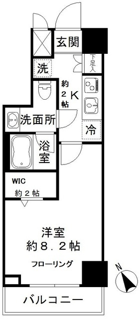 ルシェーヌ恵比寿の間取り