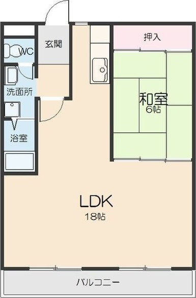 西里パークマンションの間取り