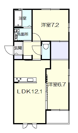 グレイスAの間取り