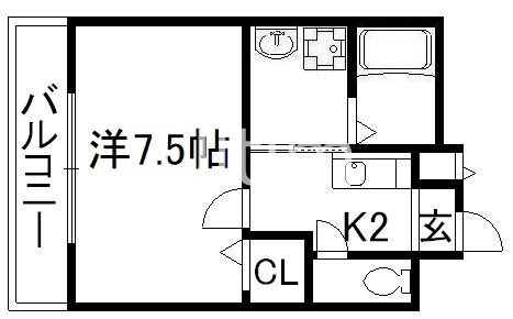 テンダー西浦の間取り