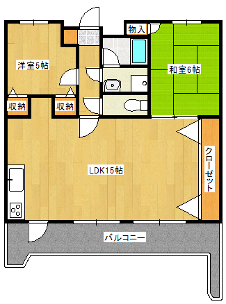 メゾンドカスカード六甲の間取り