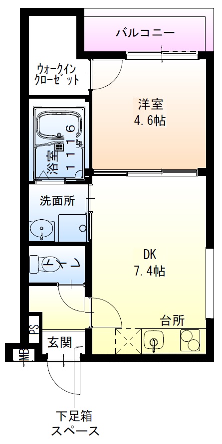 フジパレス堺北庄町の間取り