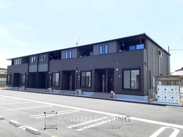 田川市大字川宮のアパートの建物外観