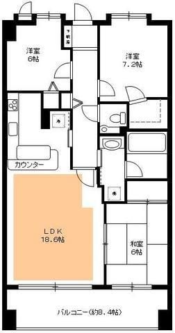 レーベンハイム・フォレチッタ・ガーデン（ウォークインクロゼット付）の間取り