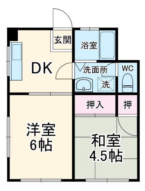 山茂登マンションの間取り