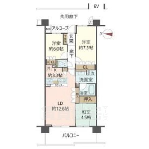 【パークシティ桂ジオの間取り】