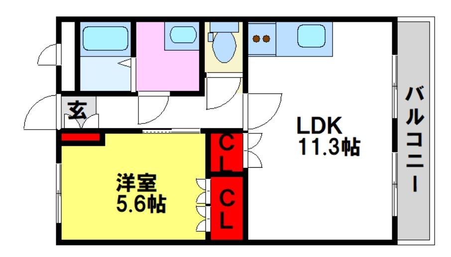 メゾンドコンフォースIの間取り