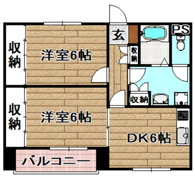 高槻市如是町のアパートの間取り