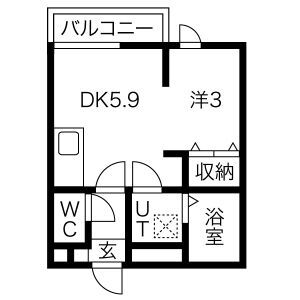 メリディアン岩沼弐番館の間取り