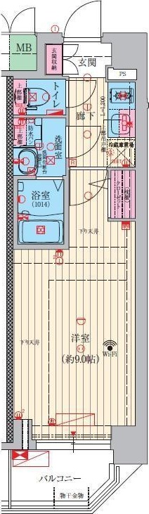 豊中市螢池西町のマンションの間取り