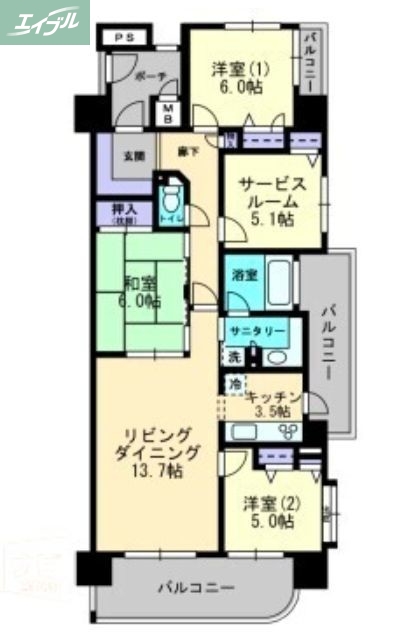 アルファステイツ中井町の間取り