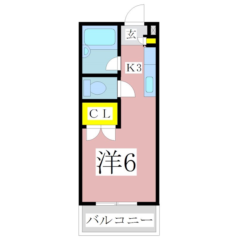 鹿児島市鴨池のマンションの間取り