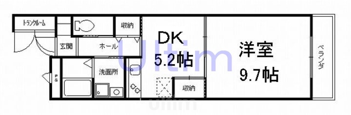 プレアデス桃山の間取り