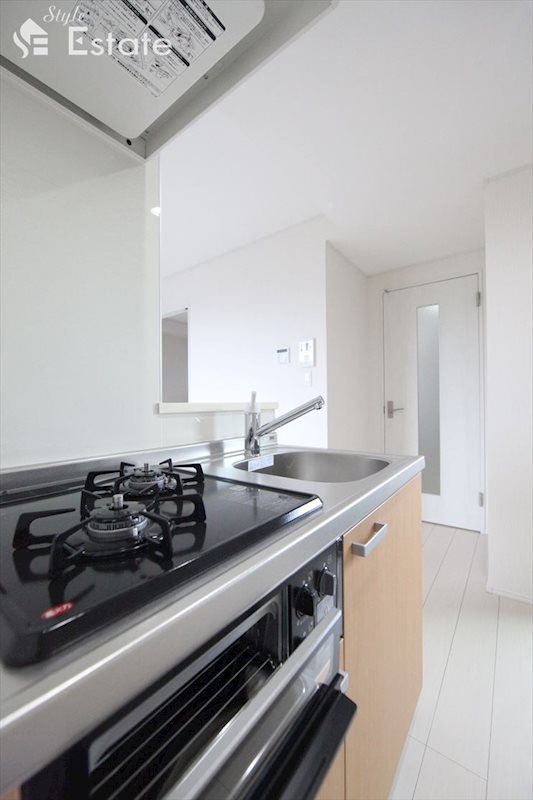 キッチン　二口ガスコンロ付★キッチン