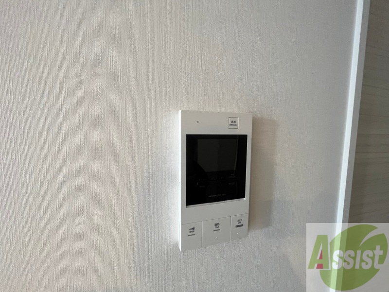 セキュリティ　ＴＶモニター付インターホンです。来客者の顔が見えるので安心！