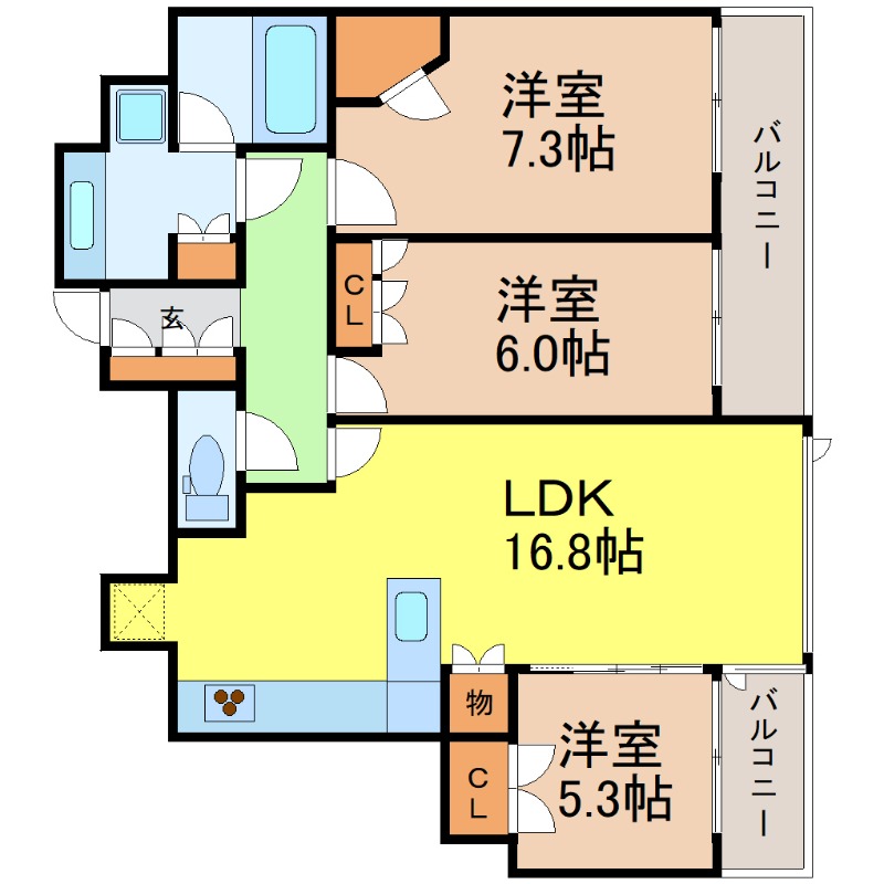 地下鉄名城線 久屋大通駅 徒歩5分 31階建 築14年の間取り写真