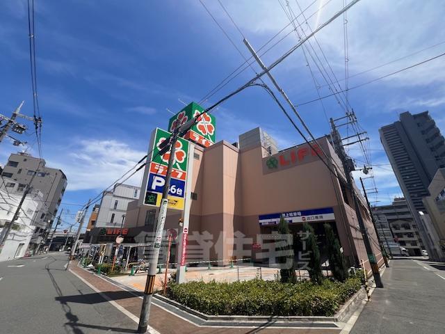 スーパー　ライフ　寺田町駅前店（スーパー）まで371m