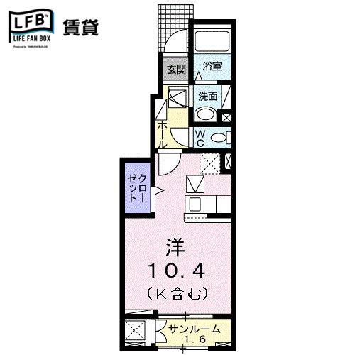 フローラIの間取り写真