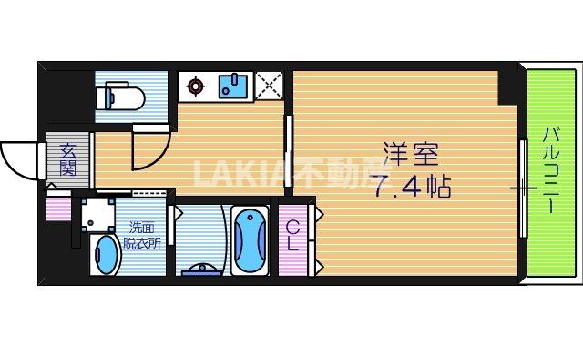 エイペックス四天王寺IIの間取り写真