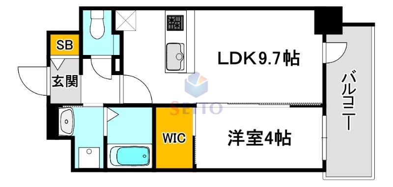 S-RESIDENCE江坂focalの間取り写真