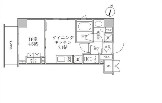 レジディア神楽坂IIの間取り写真