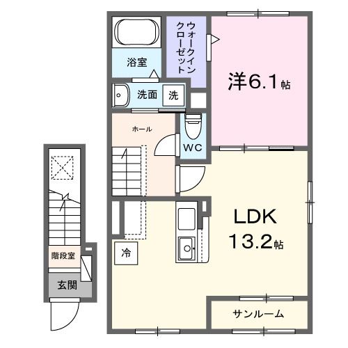 シェ モアIIIの間取り写真
