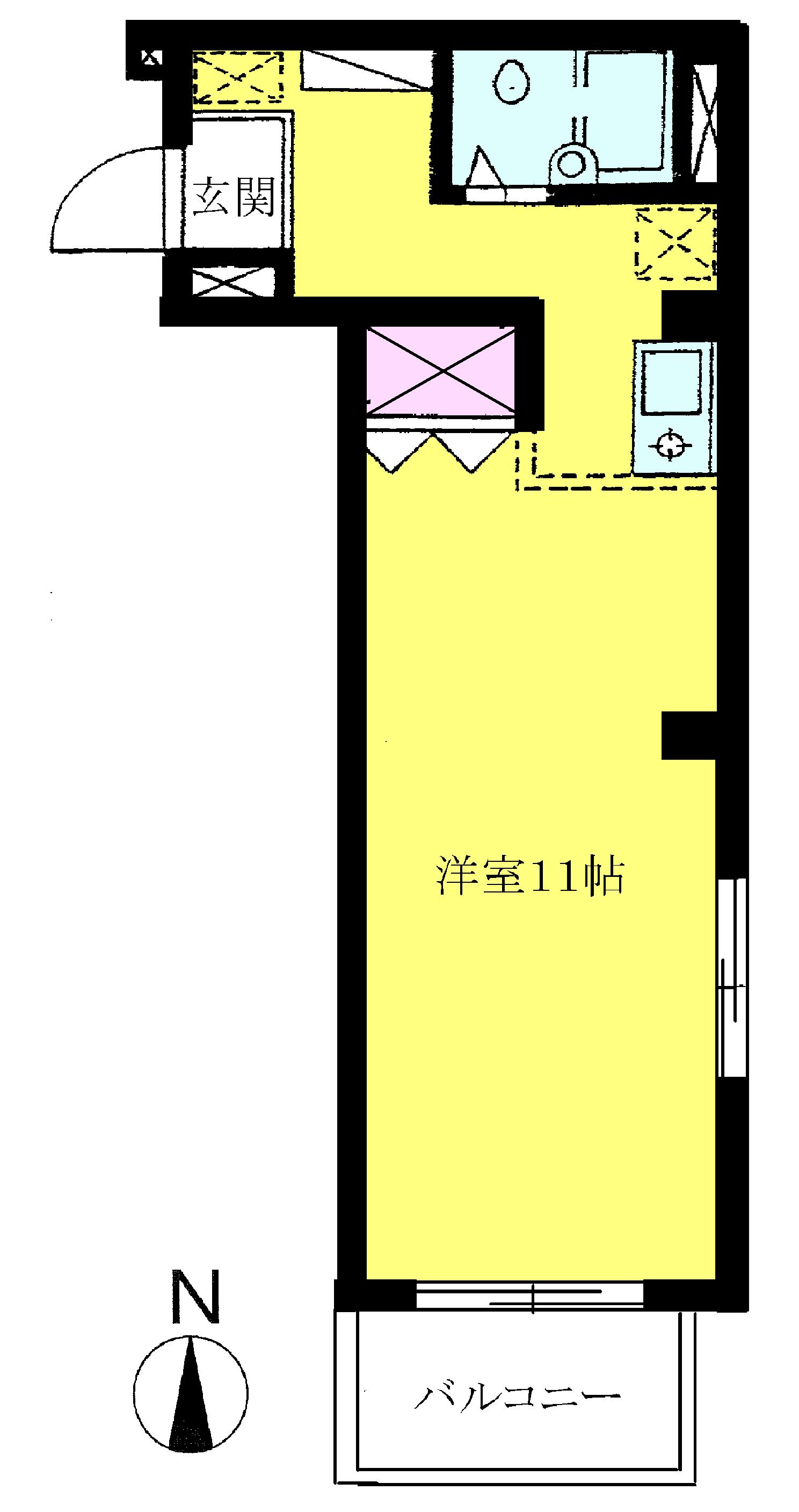 北区赤羽のアパートの間取り