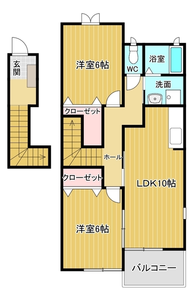 グレイスフルＡの間取り