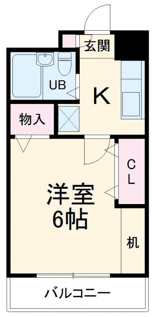 川崎市川崎区台町のマンションの間取り