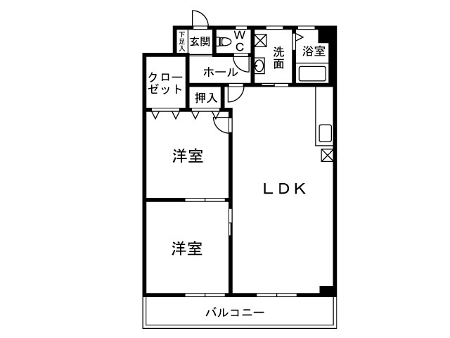 堀越ハイツの間取り