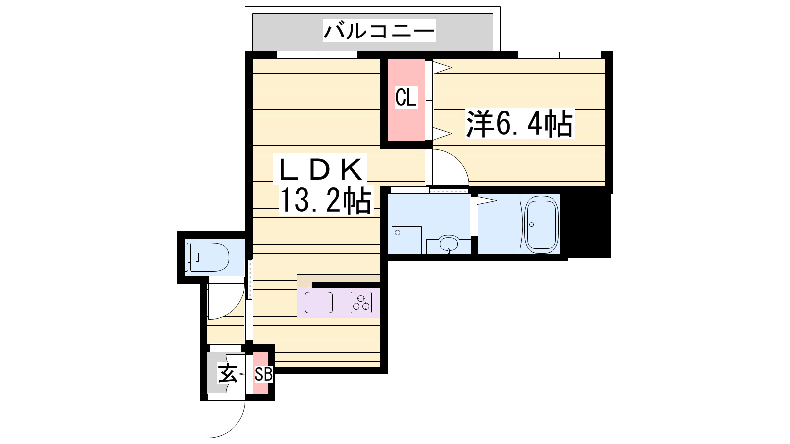 remenbrance西新町の間取り