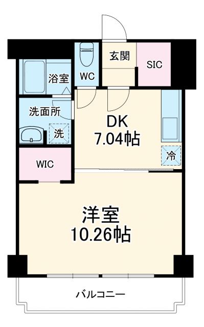 静岡泉町エンブルコートの間取り