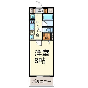 愛知県名古屋市中村区則武２（マンション）の賃貸物件の間取り