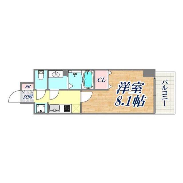 神戸市須磨区行幸町のマンションの間取り