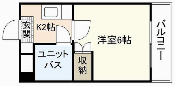 広島市西区楠木町のマンションの間取り