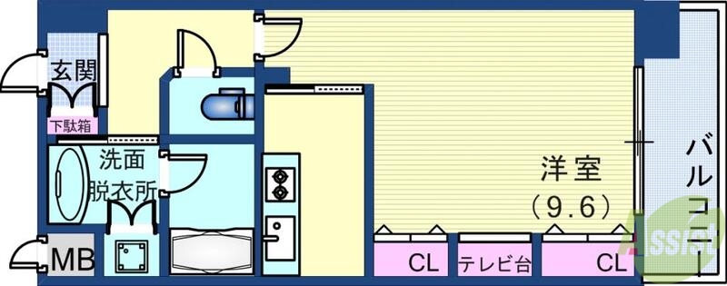 KAISEI新神戸第2WESTの間取り