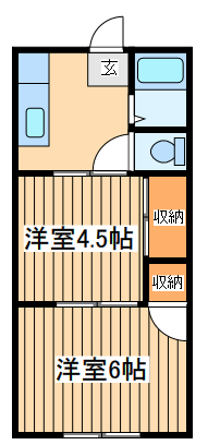 町田市南大谷のマンションの間取り