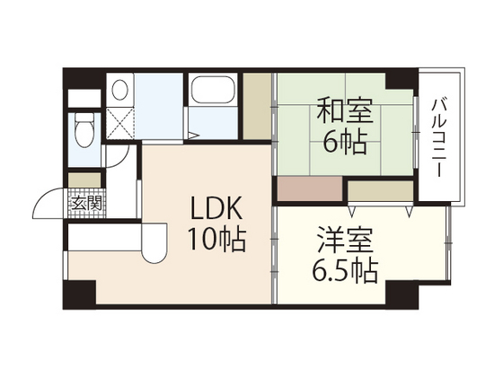 広島市中区舟入南のマンションの間取り