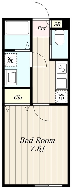 海老名市上今泉のアパートの間取り