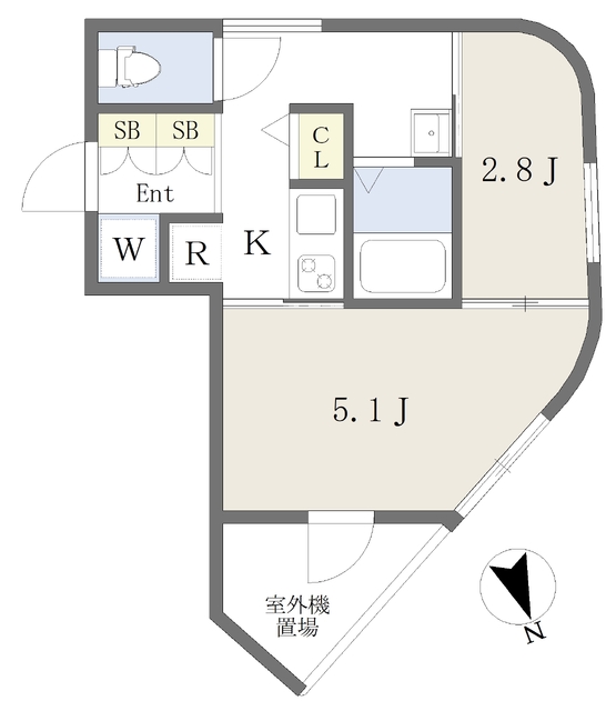 コルティーレ四谷本塩町の間取り