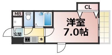 【ＣＩＴＹ ＳＰＩＲＥ布施の間取り】