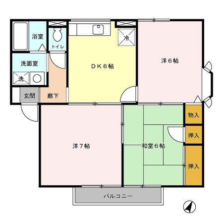 さいたま市中央区本町東のアパートの間取り