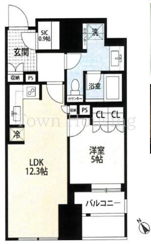 渋谷区神宮前のマンションの間取り