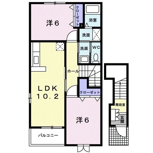 アピュエースの間取り