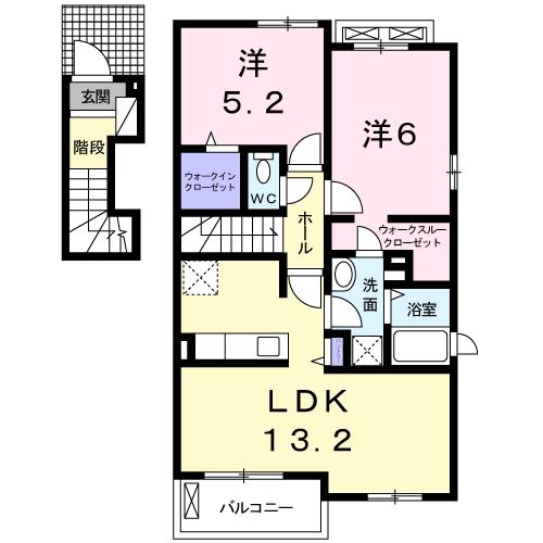 ラポームメゾンIVの間取り