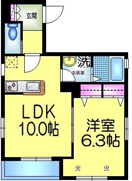 台東区台東のマンションの間取り