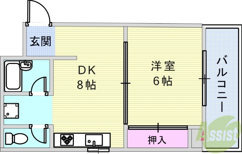 オータスビレッジの間取り